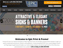 Tablet Screenshot of epicprintandpromo.com